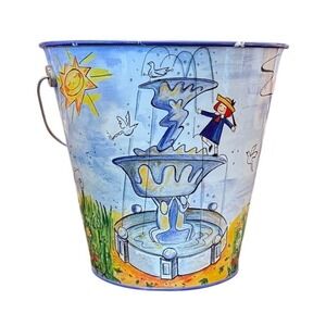 Madeline Tin Bucket Decorative‎ Pail Schylling 2000